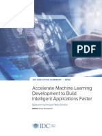 APAC Summary - Accelerate Machine Learning Development To Build Intelligent Apps Faster