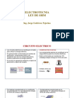 Electrotecnia Ley de Ohm: Ing. Jorge Gutiérrez Tejerina