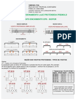 Tabela de dimensionamento laje protendida com