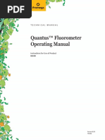 Quantus Fluorometer Operating Manual TM396