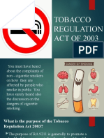 TOBACCO AND DRUG LAWS