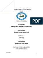 Trabajo Fina de Ser Humano y Desarrollo Sostenible