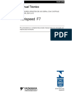 Varispeed f7. Manual Técnico Yaskawa Inversores Versáteis de Uso Geral Com Controle Vetorial de Fluxo