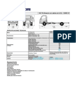 Ficha Técnica Hyundai HD 78 Chasis Cabina