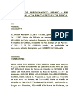 Contrato de Arrendamento Urbano - Fim Habitacional - Com Prazo Certo E Com Fianca