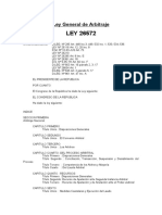 LEY N° 26572 Ley General de Arbitraje