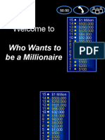 Welcome To Who Wants To: Be A Millionaire