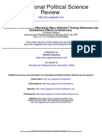 WELZEL, Christian. Are Levels of Democracy Affected by Mass Attitudes - Testing Attainment and Sustainment Effects On Democracy