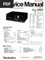 つなぎ　Technics su-x880 Technics SU-X880 Integrated Amplifier & SA-DA8 AV Receiver