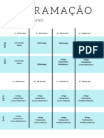 Azul e Amarelo Quadriculado Plano Mensal de Refeições Cardápio