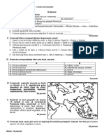 Test Cadru Fizico-Geografic Asia