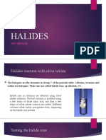 Halides and Silver Nitrate