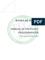 Manual de Politicas y Procedimientos Bases-De Datos Fec