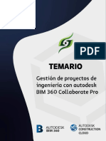 TEMARIO GESTIÓN DE PROYECTOS CON BIM 360