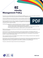 Business Continuity Management Policy TCS BI