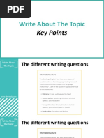 Write About The Topic: Key Points