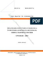 CP_D.02.02-2013 Organizarea Executării Lucrărilor La Întreţinerea Şi Reparaţia Drumurilor. Ghidul Maistrului Rutier