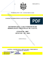 CP - D.01.04-2007 Determinarea Caracteristicilor Hidrologice Principale de Calcul