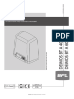 Manual de Utilizare Motor Automatizare Porti Culisante BFT Deimos BT A 2