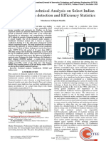 Candlestick Technical Analysis On Select Indian Stocks: Pattern Detection and Efficiency Statistics