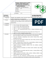 SOP penyusunan indikator klinis dan perilaku