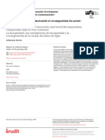 Insécurité, Sentiment D'insécurité Et Recomposition Du Social: Deux Fins de Siècle