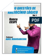 #500 Questões de Raciocínio Lógico - Vol.1 - Banca CESPE - Prof. Abel Mangabeira (Com Gabarito)