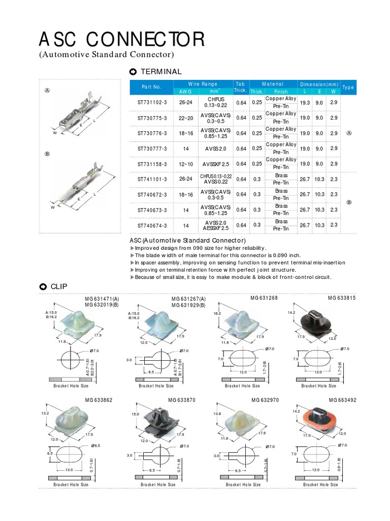 Automotive Connector Specifications | PDF | Electrical Connector | Ac ...