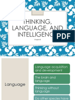 Language Development and Theories of Intelligence