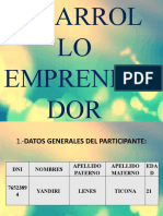 Plan de Desarrollo Emprendedor