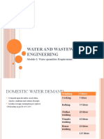 Water and Wastewater Engineering Demand Calculations
