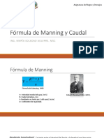 Ecuación de Manning - Fin