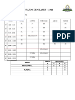 Horario de Clases