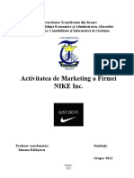 Activitatea de Marketing a Firmei Nike