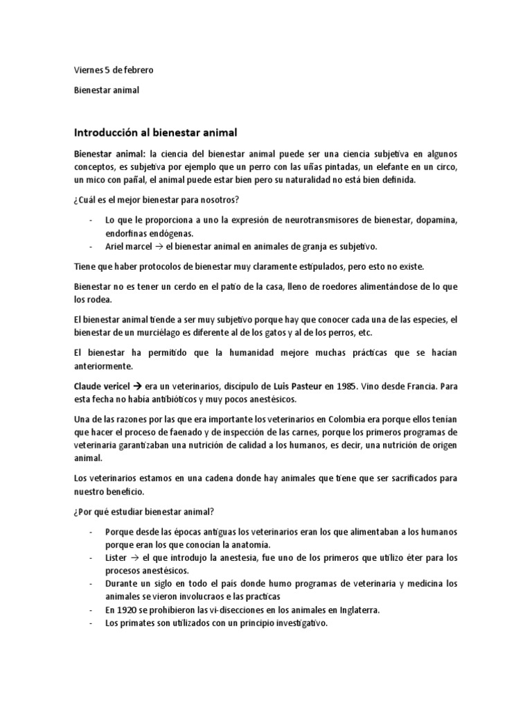 Bienestar Animal | PDF | Bienestar de los animales | Comportamiento