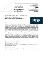 Board Characteristics and Corporate Social Responsibility: A Meta-Analytic Investigation