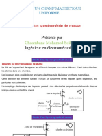 Cours Sur Le Spectrographe de Masse (Résumé)