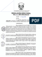 RESOLUCIÓN DIRECTORAL Nº 655-2021-ANA-AAA.CO