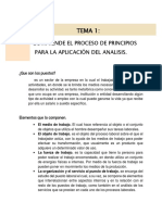 Proceso de Principios para La Aplicacion Del Análisis