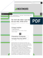 Se Você Não Sabe o Que Fazer Da Sua Vida, Então Sirva! - Insistimento