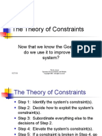 The Theory of Constraints: Now That We Know The Goal, How Do We Use It To Improve Our System?