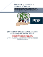 Ministerio de Economía Y Finanzas Públicas: Documento Base de Contratación para Adquisición de Bienes