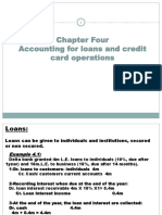 Chapter Four Accounting For Loans and Credit Card Operations
