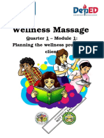 Wellness Massage: Quarter 1 - Module 1: Planning The Wellness Program of Client