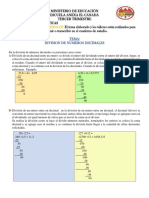 Division de Numeros Decimales