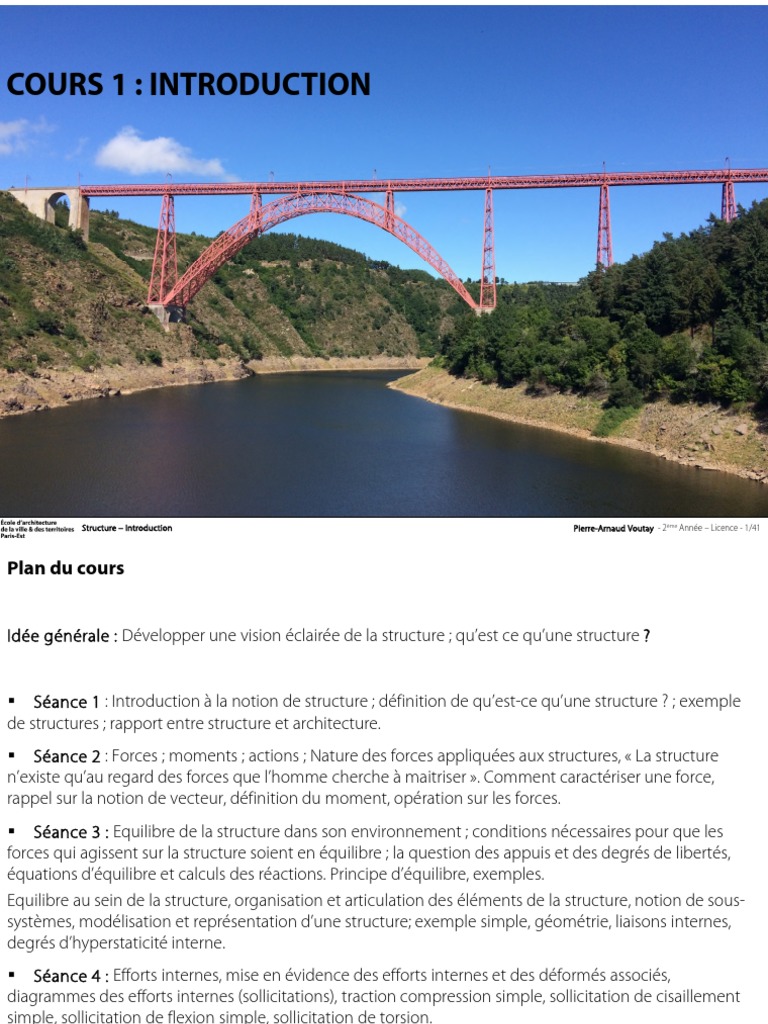 Introduction à la notion de structure | PDF | Résistance des matériaux ...