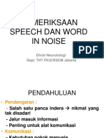 Pemeriksaan Speech Audiometri