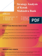 Strategy Analysis of Kotak Mahindra Bank: Group C1-G2