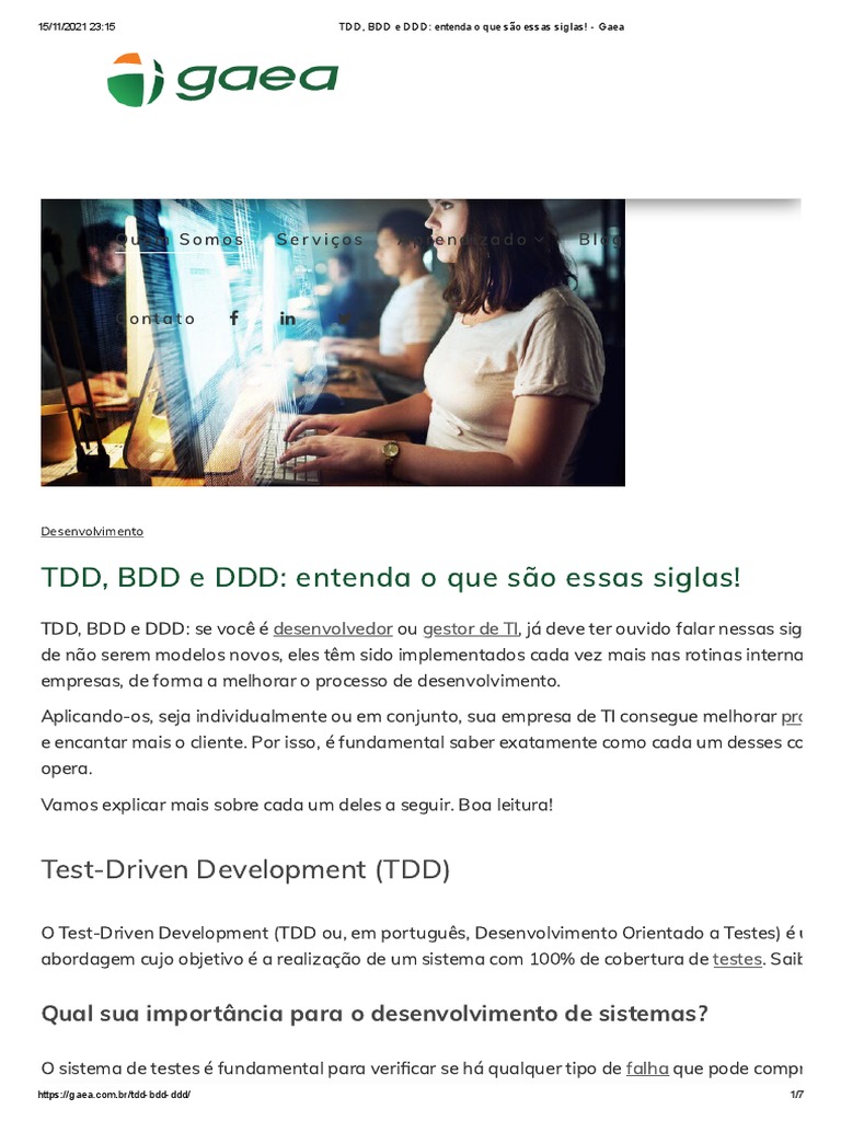 TDD e seu significado: por que ela ajuda a aumentar a sua