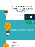 Assalamualaikum Warahmatullahiwab Arakatuh:) : by Suci Sukmawati, S.PD.,GR